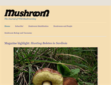 Tablet Screenshot of mushroomthejournal.com